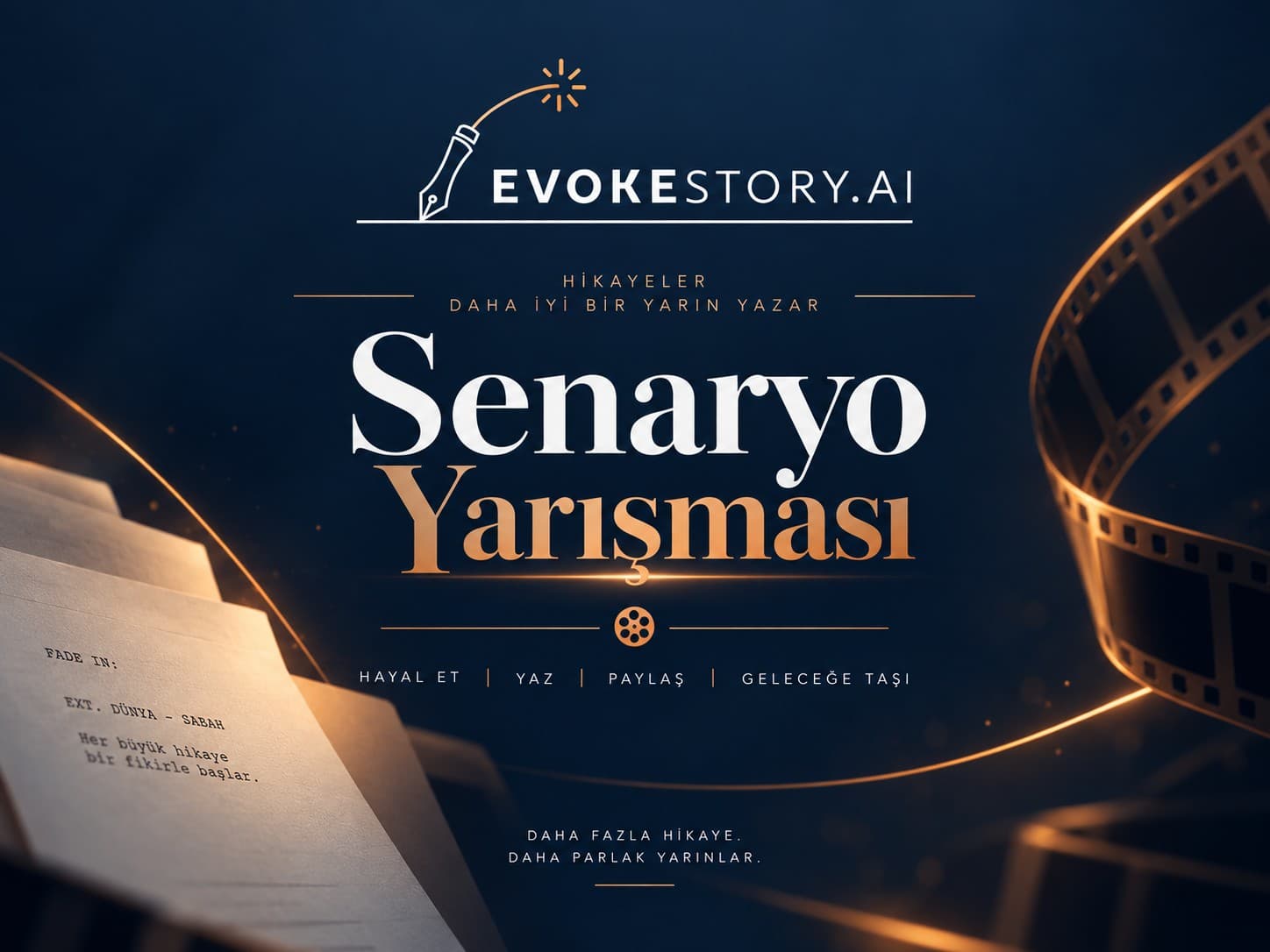 EvokeStory.AI Senaryo Yarışması afişi